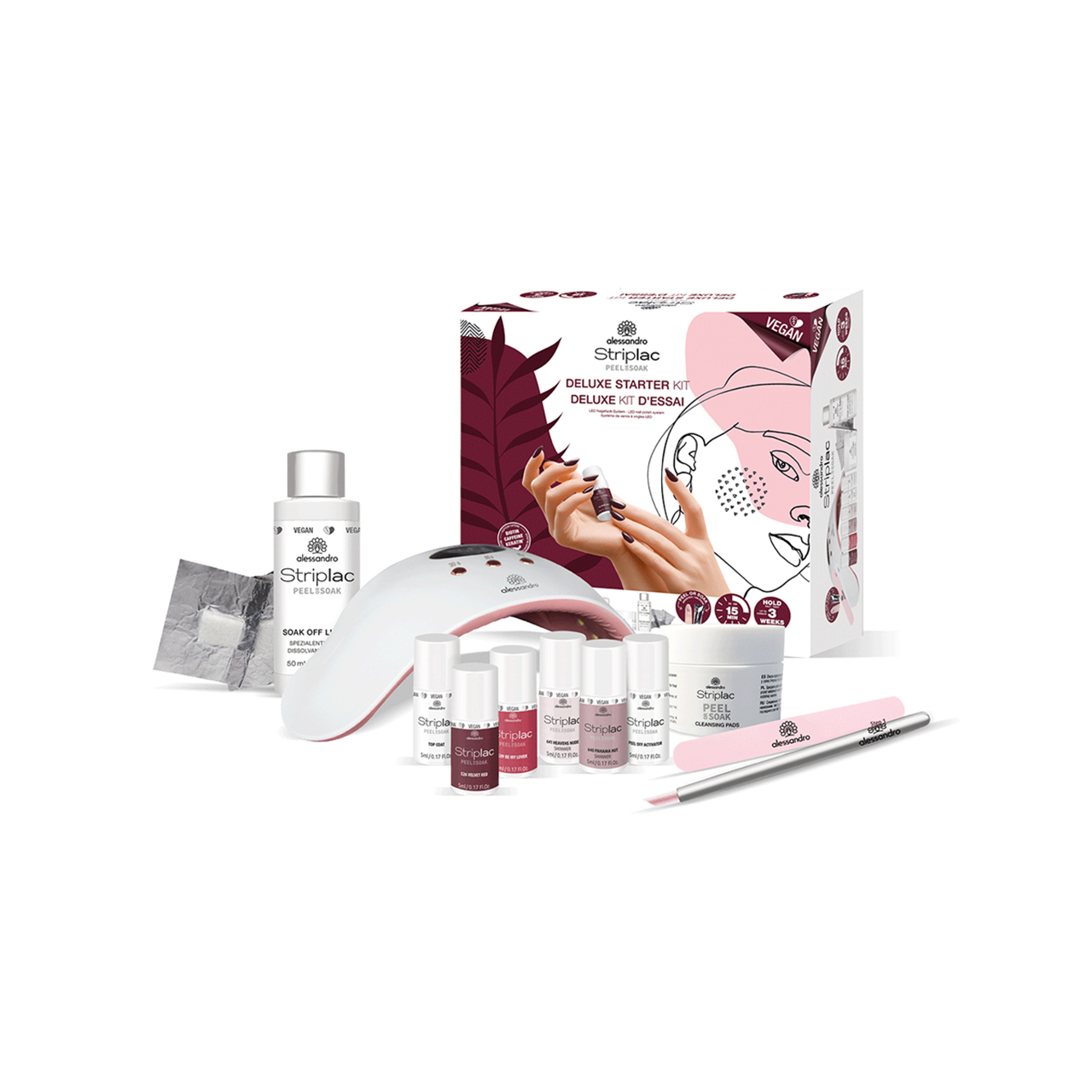 Kit découverte Striplac Peel or Soak Deluxe Kit découverte Striplac Peel or Soak Deluxe