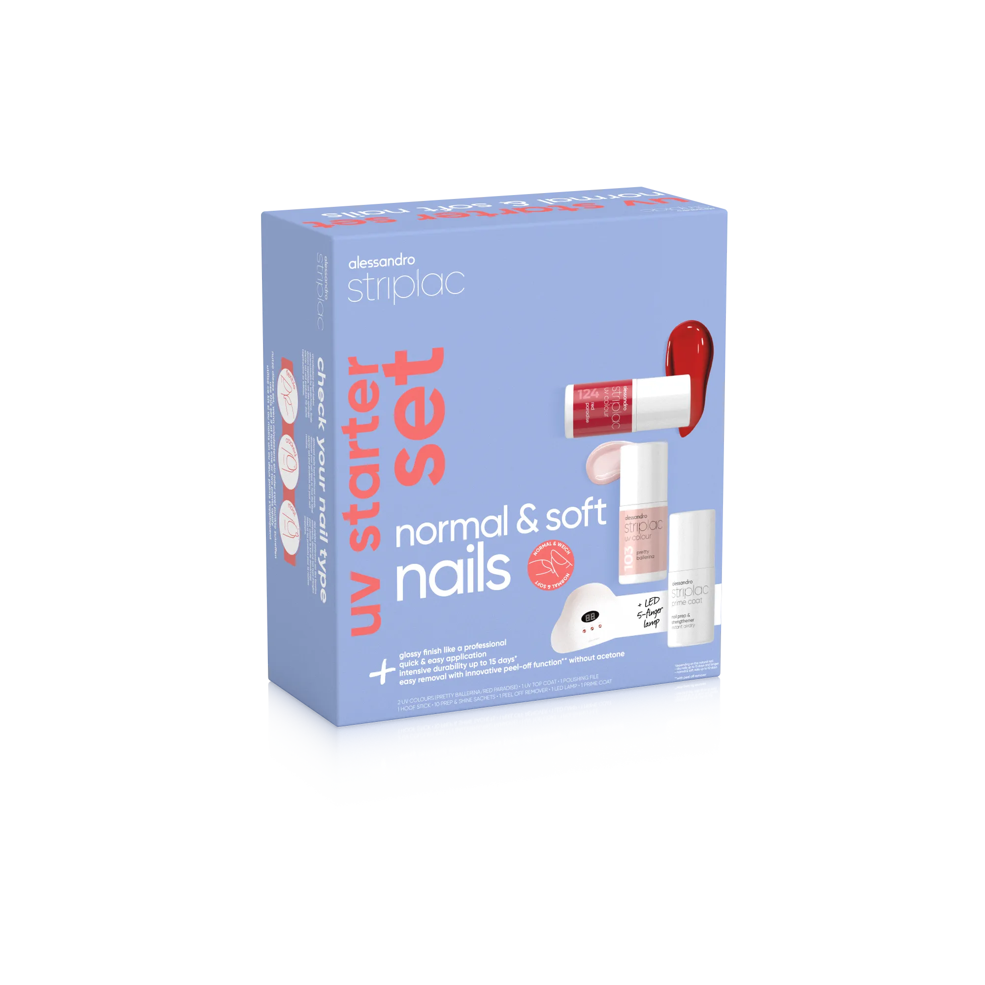 Striplac Uv Starter Set Normal & Soft Nails - 2 Colours Striplac Uv Starter Set Normal & Soft Nails - 2 Colours