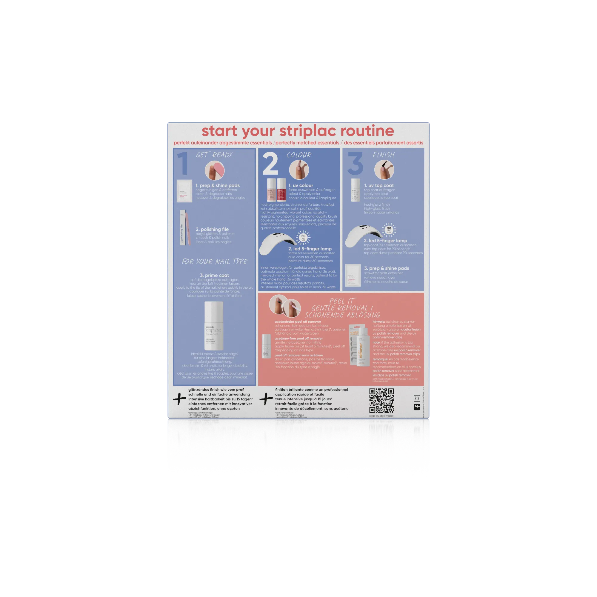 Striplac Uv Starter Set Normal & Soft Nails - 2 Colours Striplac Uv Starter Set Normal & Soft Nails - 2 Colours