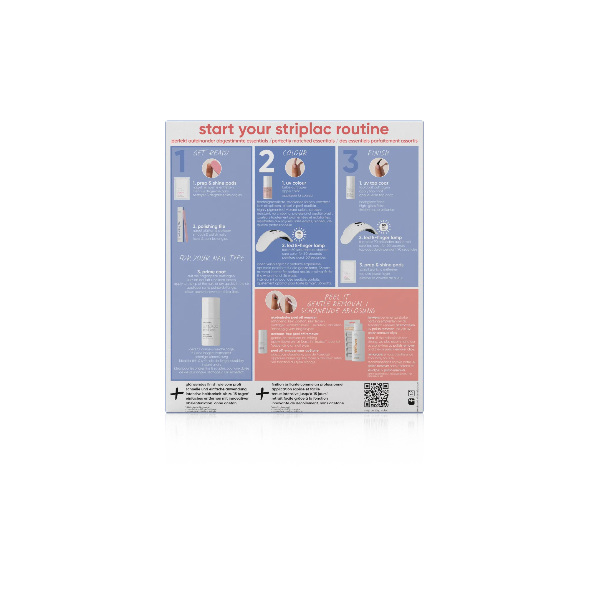 Striplac Uv Starter Set Normal & Soft Nails - 1 Colour Striplac Uv Starter Set Normal & Soft Nails - 1 Colour